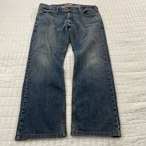 Levi’s Dark Blue Distressed Jeans Size 36”W